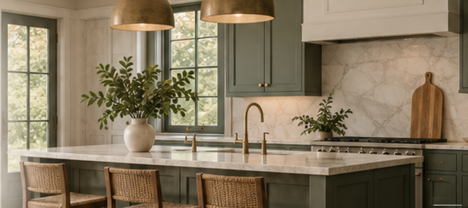 Art-directed kitchen photography used on the White Oak homepage concept